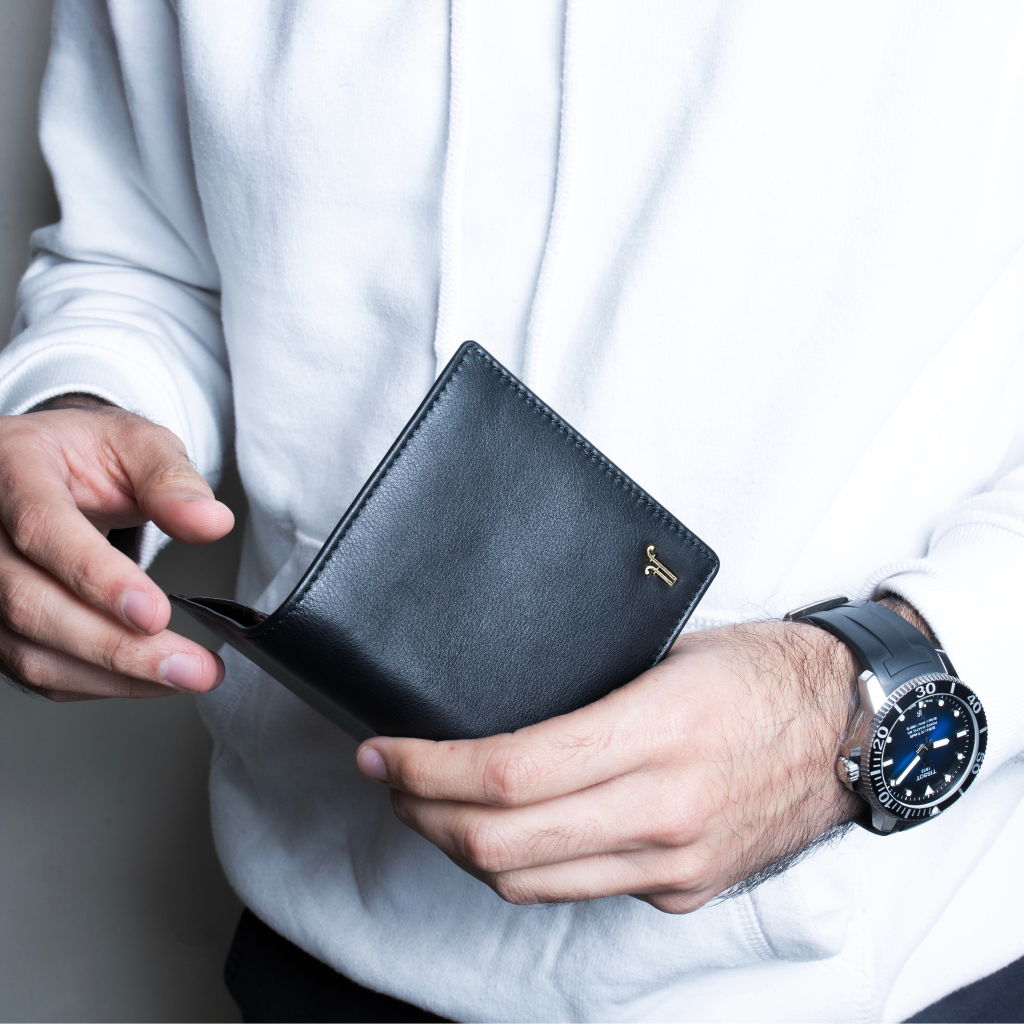 Billeterra Bifold Wallet Black / Tan