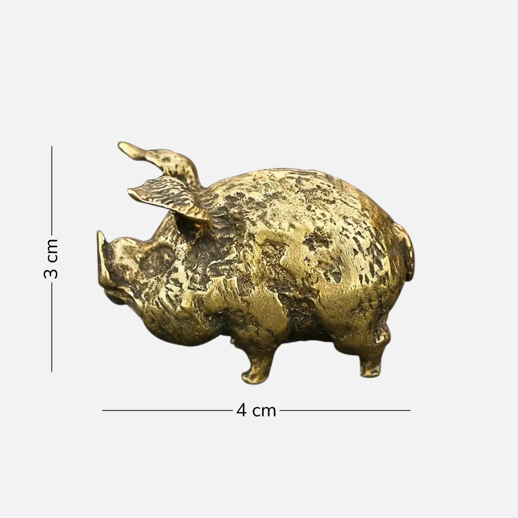 Brass Pig Miniature