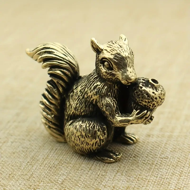 Brass Squirrel Miniature
