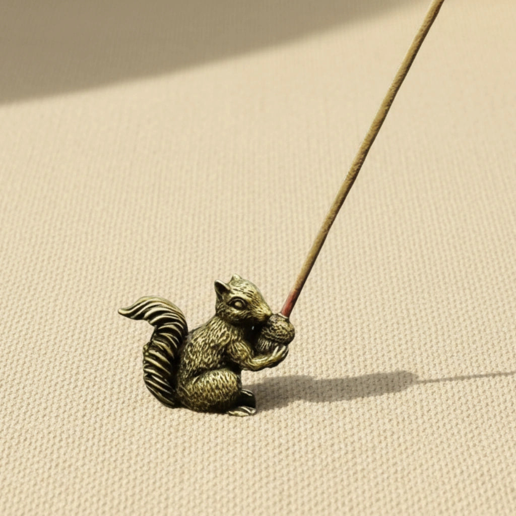 Brass Squirrel Miniature