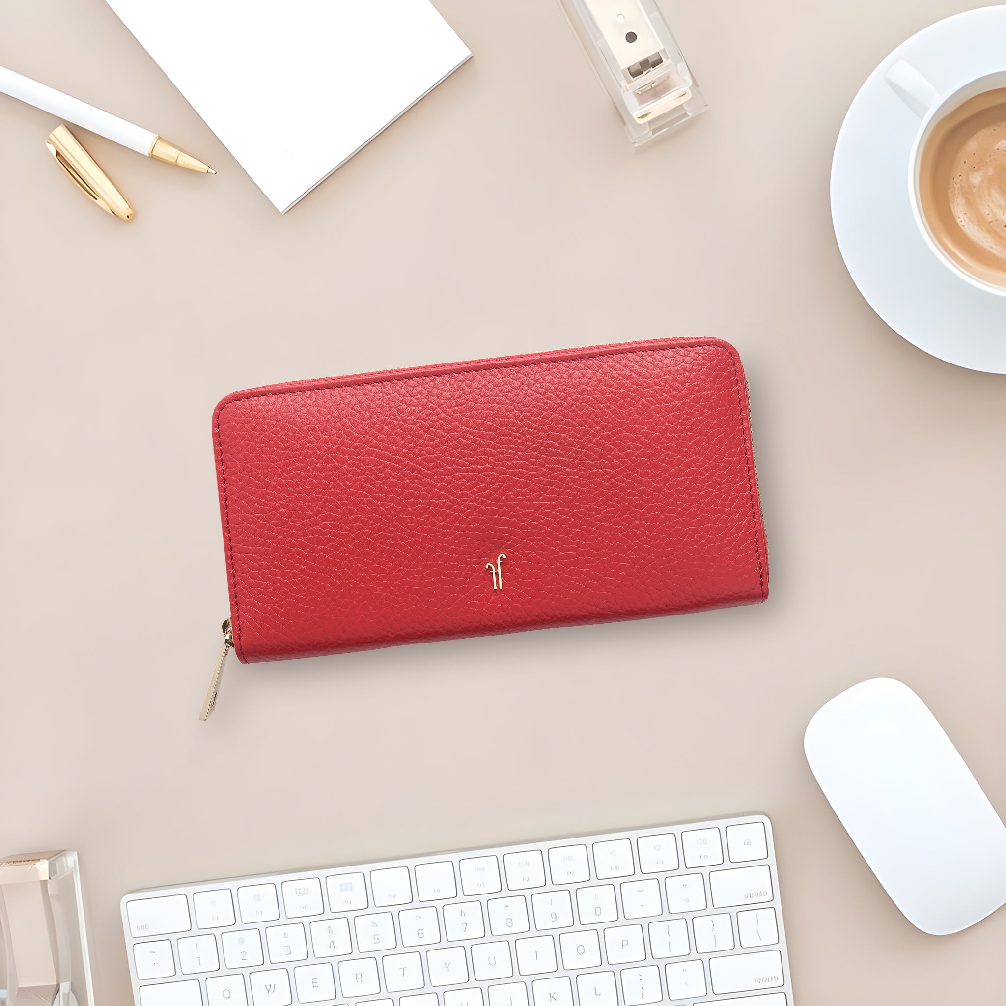 Verdary Long Zip Around Wallet