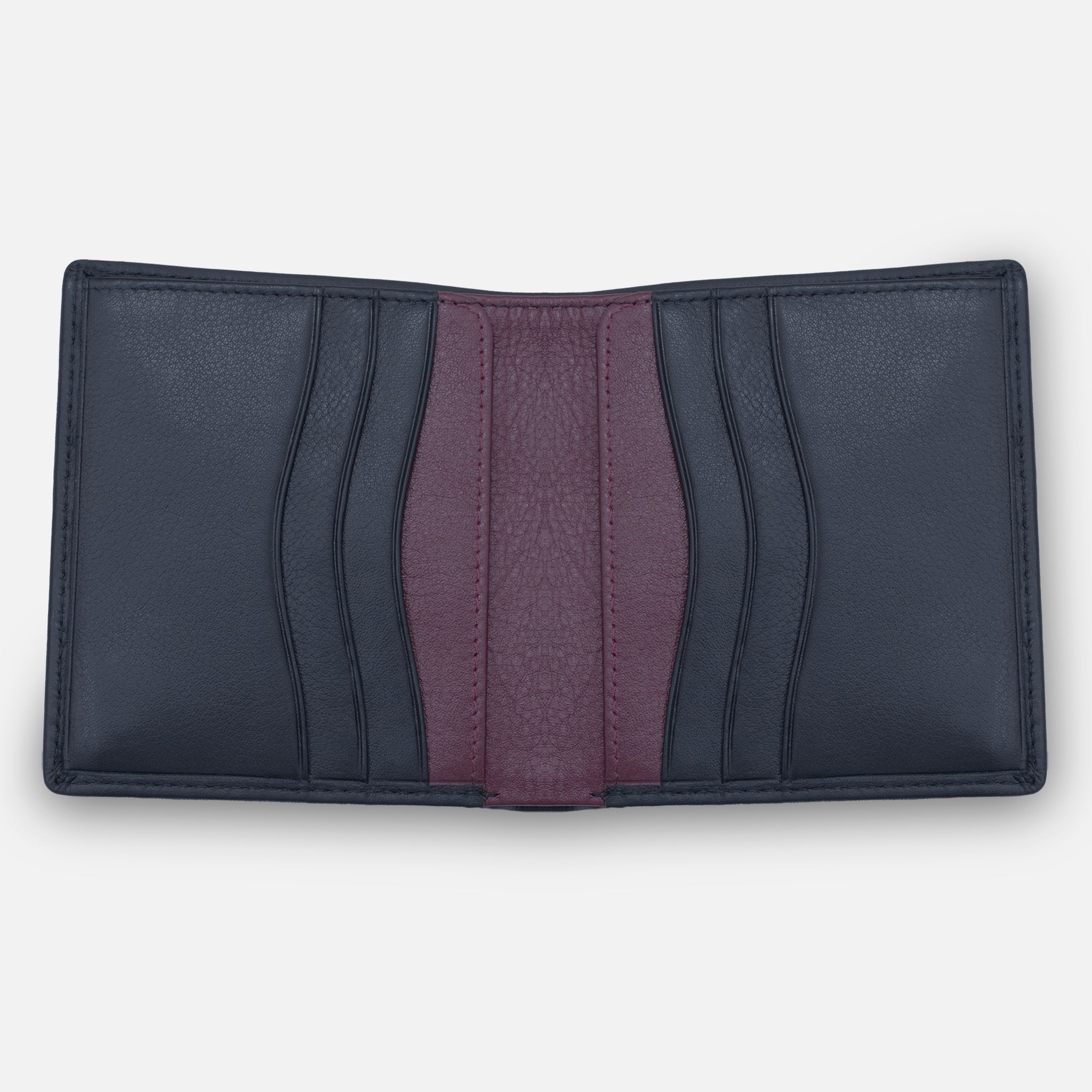 Billeterra Bifold Wallet Black / Burgundy