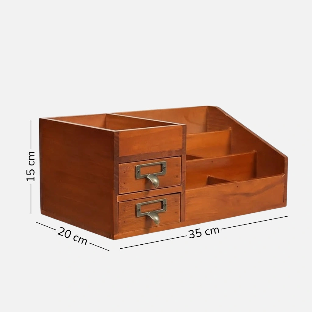 Wooden Tabletop Organiser